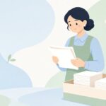 解答用紙の枚数照合をイメージしたイラスト