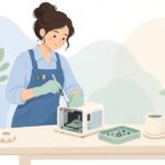 精密ドライバーで家電を修理する様子をイメージしたイラスト