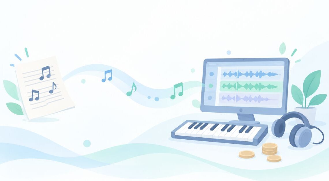 自分で作った曲を仕上げたい?編曲をプロに頼む方法と料金