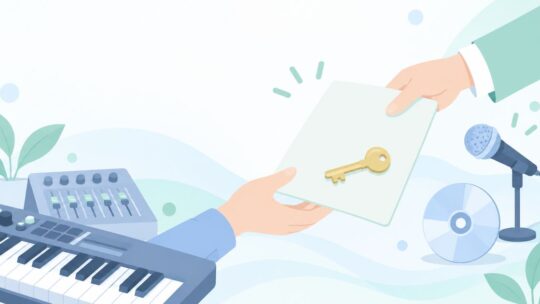 自分の曲をライブや配信で使いたい？編曲の権利も受け取れる頼み方