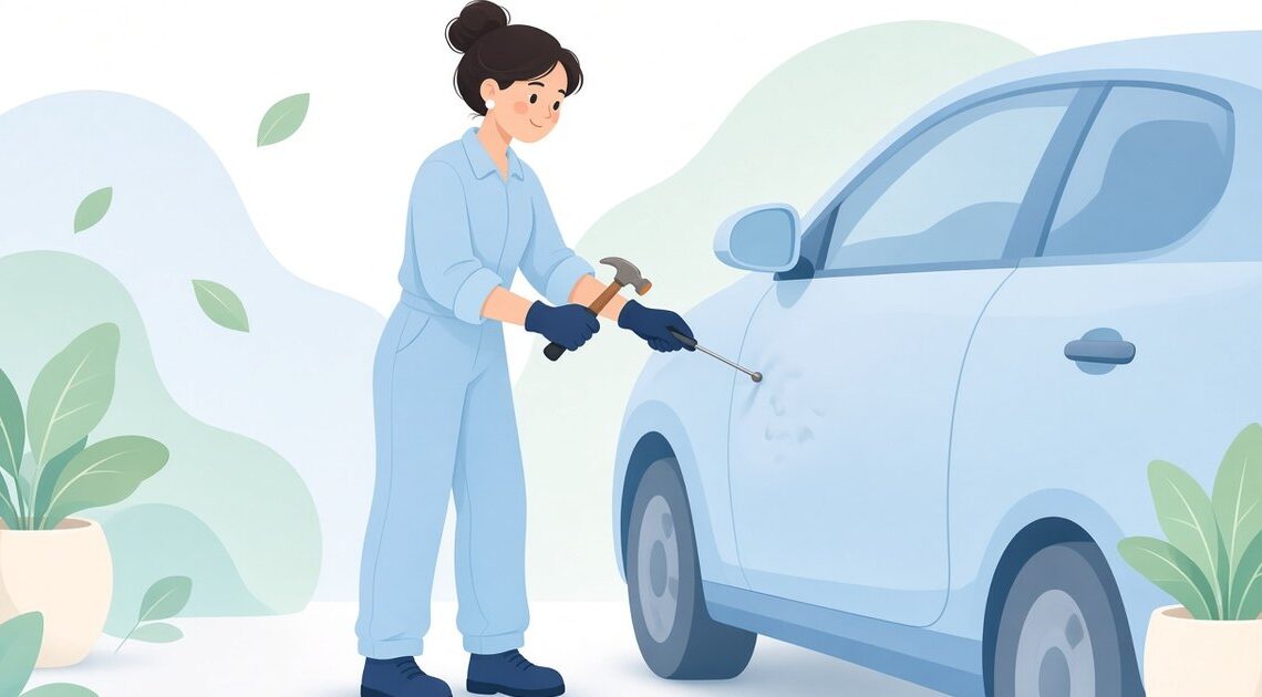 自動車デントリペア職人向けノックダウンおすすめ2選｜ヘッド材質・先端形状と裏押し用の違い