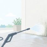 ベランダや外壁の黒ずみが落ちないをイメージしたイラスト