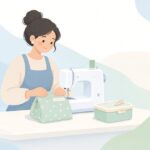 弁当袋づくりをイメージしたイラスト