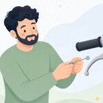 バイク用ケーブルタイコをイメージしたイラスト