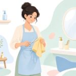 理美容シザー用セーム革をイメージしたイラスト