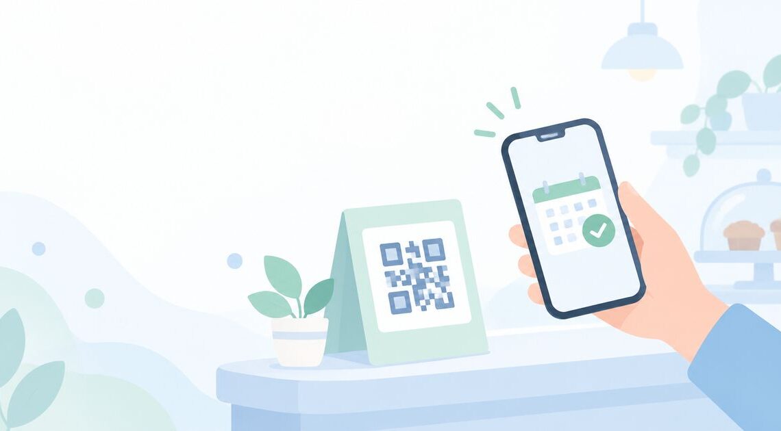 店頭からネット予約に案内したい?予約ページのQRコードを貼る方法