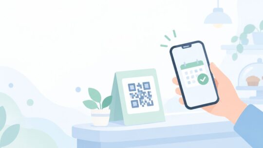 店頭からネット予約に案内したい？予約ページのQRコードを貼る方法