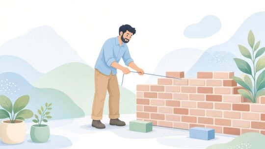 レンガ職人の外壁積みにおすすめのラインブロック2商品｜固定幅と糸径の確認点