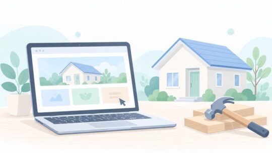 工務店のホームページを自分で作りたい？業種別テーマで作る方法