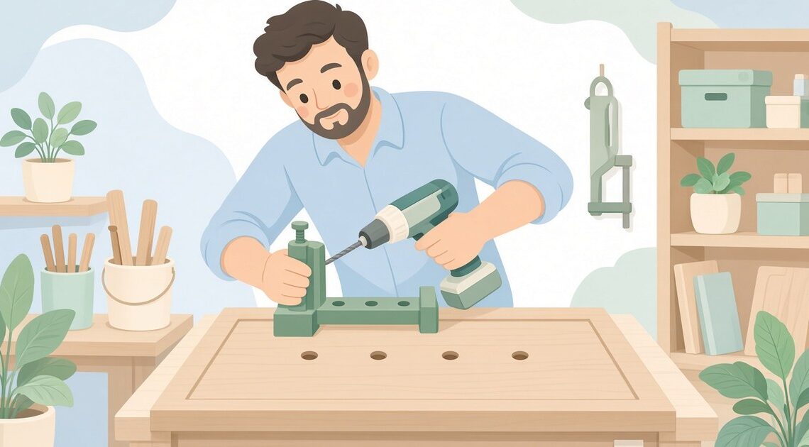 家具取付職人の取っ手取付治具おすすめは?穴間隔・板厚と扉用補助具2製品