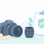 カメラを借りて壊したら弁償をイメージしたイラスト