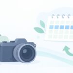 1週間カメラを借りたいをイメージしたイラスト
