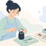フィルターレンチでレンズのフィルターを外す様子をイメージしたイラスト