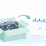 カメラのサブスクをやめたいをイメージしたイラスト