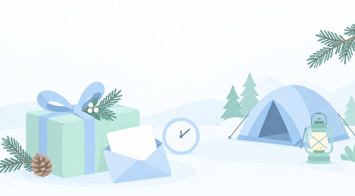 キャンプ好きへのクリスマスプレゼントはいつまでに注文する?