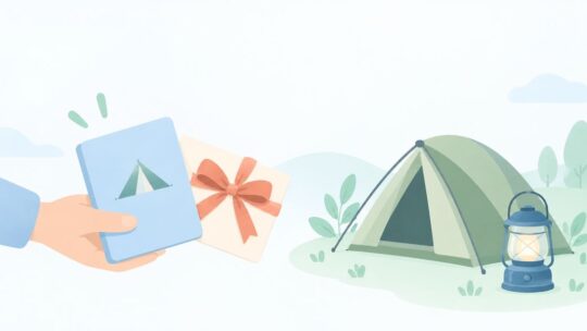 キャンプ好きの還暦祝いに迷う？道具を本人に選んでもらう贈り方