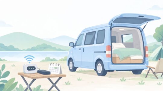 車中泊でWiFiを使いたい？縛りなしで行く月だけ契約する方法