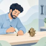 キャブレター用ジェットリーマーをイメージしたイラスト