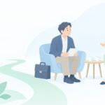 30代・40代で仕事に停滞感をイメージしたイラスト