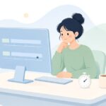 動画の長さの確認をイメージしたイラスト