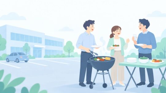 会社の駐車場でBBQはできる？会場を探さずに懇親会を開く方法