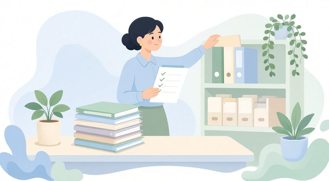 必要書類リストと集めた書類を照合して足りない書類だけ集める