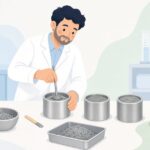 コンクリート供試体型枠をイメージしたイラスト