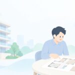 マンションのリノベ会社が選べないをイメージしたイラスト