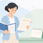 契約更新月と請求月の照合をイメージしたイラスト