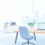 コワーキングスペースの選び方はをイメージしたイラスト