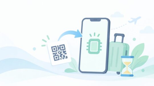 旅行用eSIMを消してしまった？同じQRで入れ直す方法