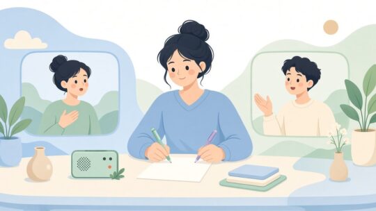 二人の対話で誰の発言かをメモしてから渡す方法