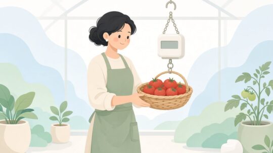 ハウス農家の収穫物選別におすすめのデジタル吊りはかり｜最大計量と重量表示単位