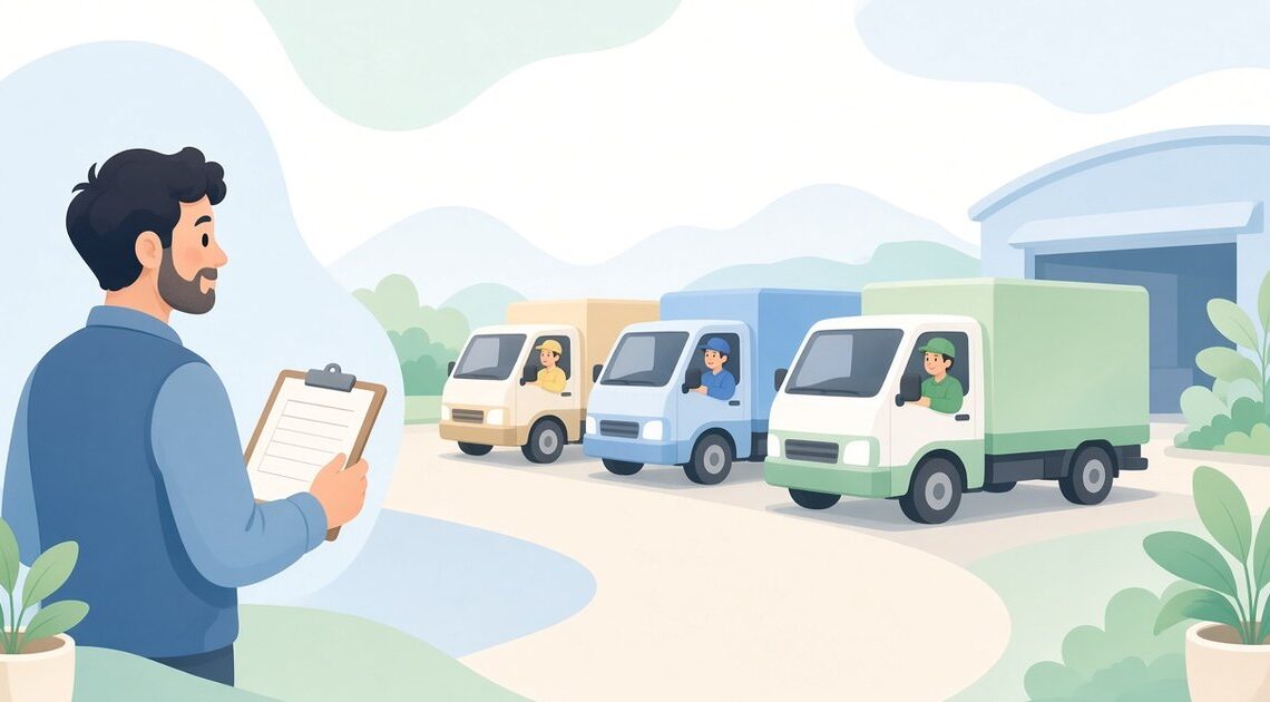 配車表の運転手と実際の担当を照合して人が違う便だけ出す