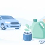 車のオイル交換を自分でしたいをイメージしたイラスト
