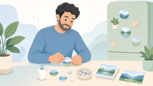 写真を印刷してオリジナルのマグネットを作る方法