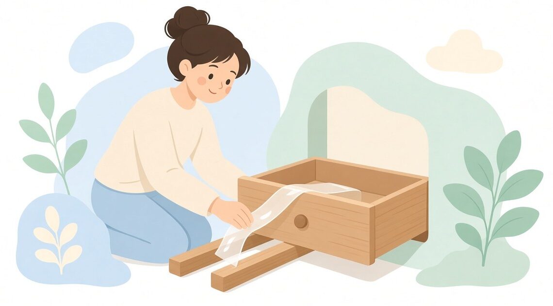木製引き出しに使えるすべりテープ「セメダインTP-199」