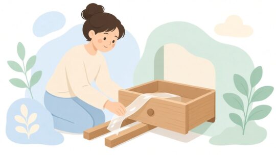 木製引き出しに使えるすべりテープ「セメダインTP-199」