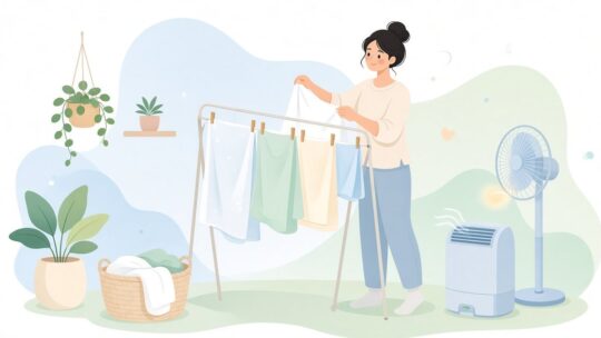 部屋干しで乾ききらない洗濯物を乾かす方法