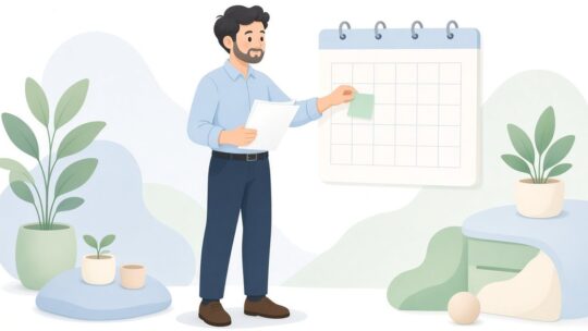 当番表の人とカレンダーの担当を照合して人が違う日だけ出す