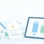 電気代を比べたいをイメージしたイラスト