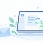 英語メールが読めないをイメージしたイラスト