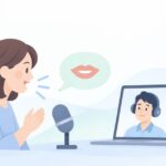 英語を教える立場で発音に自信がないをイメージしたイラスト