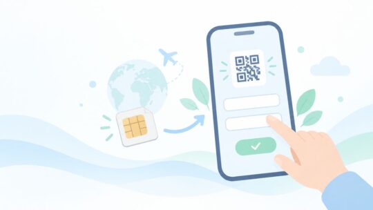 スマホ1台でQRコードが読めない？eSIMを手動で入れる方法