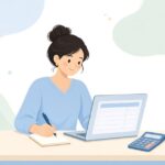 見積書の確認をイメージしたイラスト