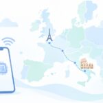 ヨーロッパを何か国も回るをイメージしたイラスト