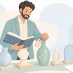 展示品評価額と台帳の照合をイメージしたイラスト