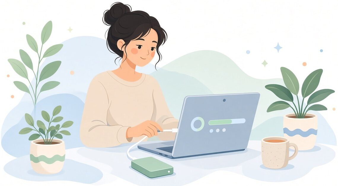 外付けSSDのコピー中は抜かない