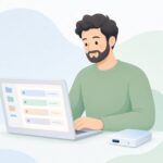 ファイルの並べ替えをイメージしたイラスト