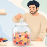 発酵用エアロックをイメージしたイラスト
